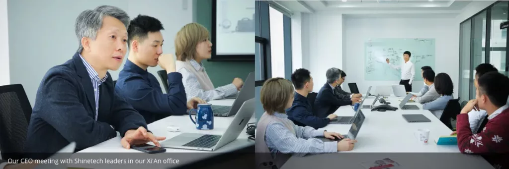 Our CEO meeting with Shinetech leadeers in our Xi'An office